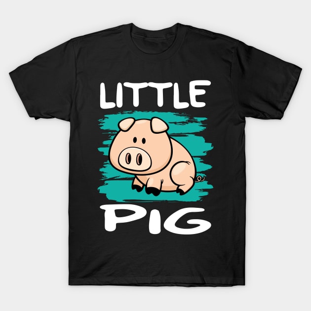 Baby Pig I Kids I Toddler Piggy T-Shirt by Shirtjaeger